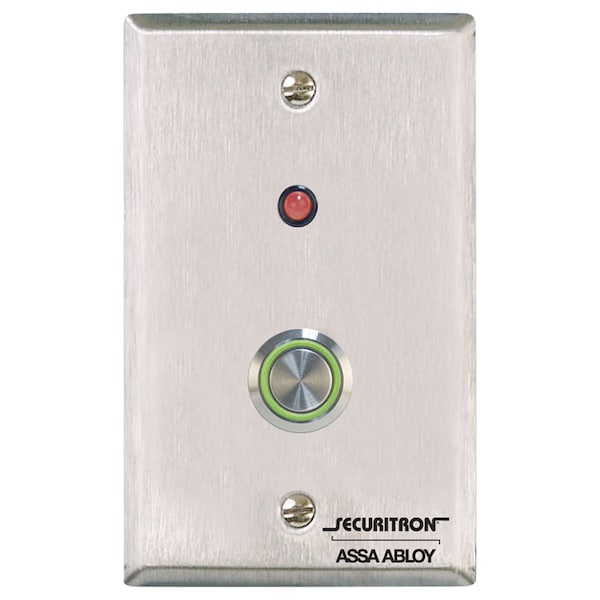 Securitron PB Series, Pushbutton, Stainless Steel